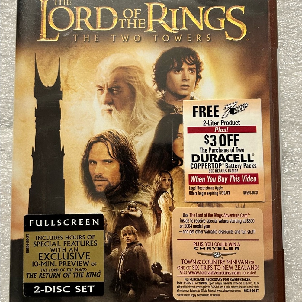 The Lord of the Rings: The Two Towers DVD Set